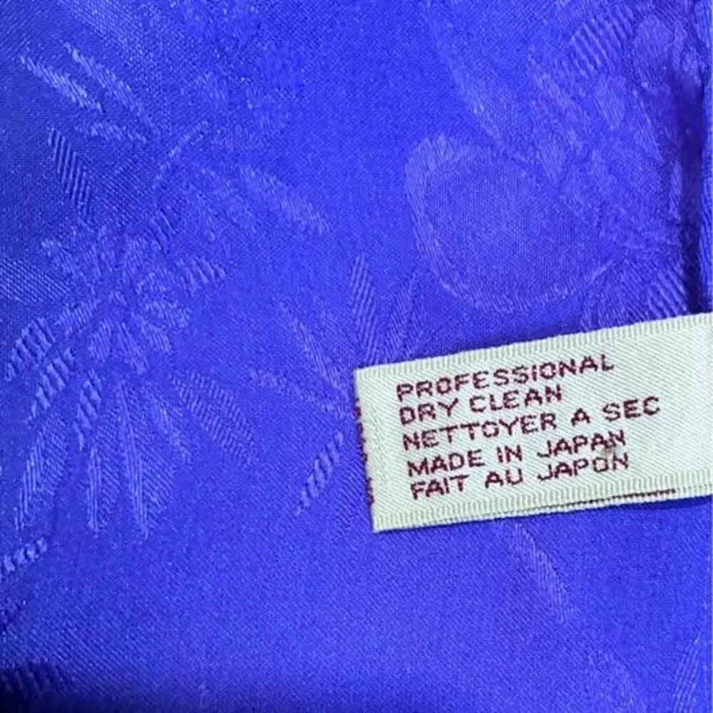 Vintage Anne Klein Colorful Silk Scarf-Fringed Edge